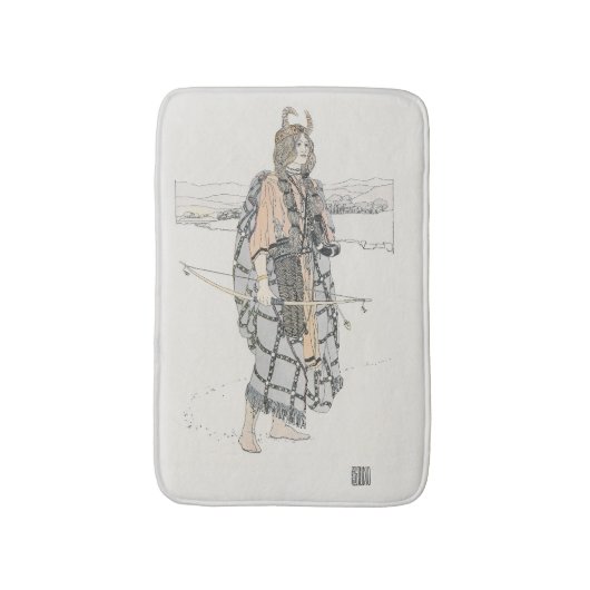 Tapis De Bain La Chasse (par Ann Macbeth) (Devant (Vertical))