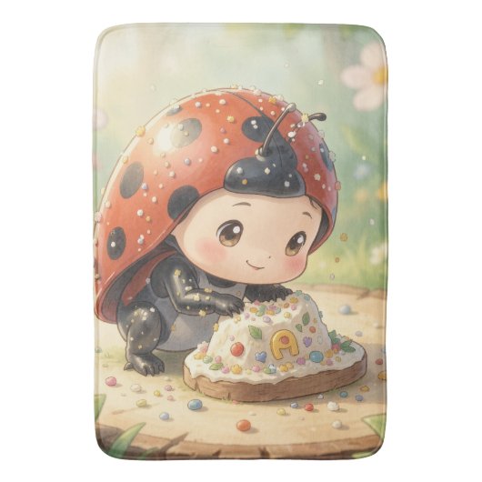 Tapis De Bain La coccinelle et le royaume caché du nectar (devant Vertical)