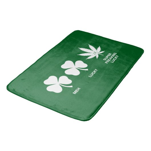 Tapis De Bain La fête drôle de Saint-Patrick pour les gars  (Angle)