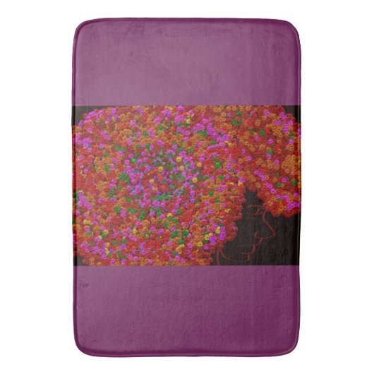 Tapis De Bain La Fleur de Minuit (devant Vertical)