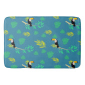Tapis De Bain La forêt tropicale du Toucan bleu et vert (Devant)