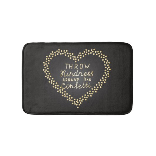 Tapis De Bain La gentillesse de jet aiment autour des confettis (Devant)