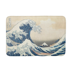 Tapis De Bain La Grande vague au large de Kanagawa Ukiyo-e Japon