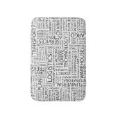Tapis De Bain La LOGISTIQUE modèle avec des mots (Devant (Vertical))