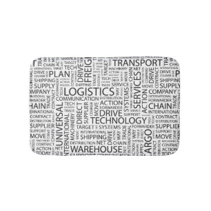 Tapis De Bain La LOGISTIQUE modèle avec des mots