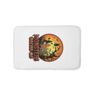 Tapis De Bain La maman des monstres Halloween squelette citrouil