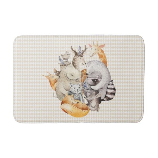 Tapis De Bain La ménagerie animale (Devant)