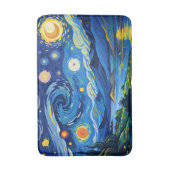 Tapis De Bain La Nuit Éblouissante Sur L'Océan Calme (Devant (Vertical))