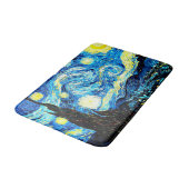 Tapis De Bain La nuit étoilée de Van Gogh (Angle)