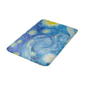 Tapis De Bain La nuit étoilée de Vincent Van Gogh (Angle)