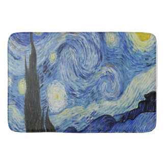 Tapis De Bain La nuit étoilée par Vincent Van Gogh