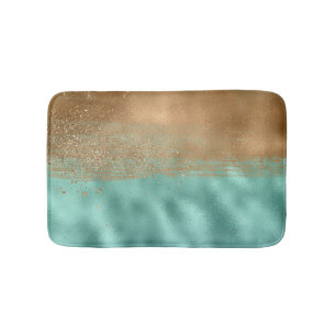Tapis De Bain La paisible lagune Motif Abstraite colorée