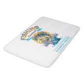 Tapis De Bain La pêche arrive. Le whisky aide ! (Angle)
