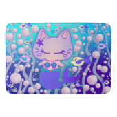 Tapis De Bain La Petite Sirène Kawaii Chat Mermaid (Devant)
