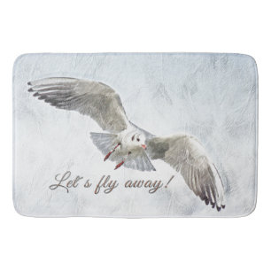 Tapis De Bain La plage de mouette "nous a laissés piloter loin"