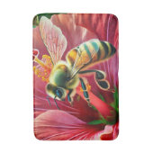 Tapis De Bain La pollinisation d'une fleur d'Hibiscus (Devant (Vertical))