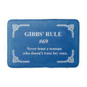 Tapis De Bain La règle 69 de Gibbs (Devant)
