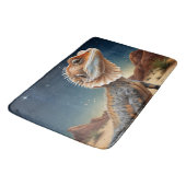 Tapis De Bain La scène sauvage de Lizard à cou cassé (Angle)