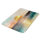 Tapis De Bain La série de plage à l'aquarelle Design 3 (Angle)