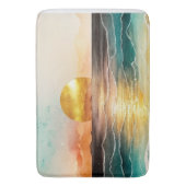 Tapis De Bain La série de plage à l'aquarelle Design 3 (devant Vertical)