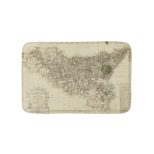 Tapis De Bain La Sicile, Italie (Devant)