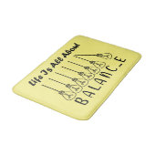 Tapis De Bain La vie, c'est l'équilibre de l'inspiration de moti (Angle)