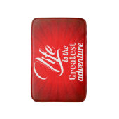 Tapis De Bain La vie est la plus grande aventure (Devant (Vertical))