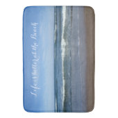 Tapis De Bain La vie est meilleure à la plage (devant Vertical)