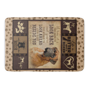 Tapis De Bain La Vie Est Meilleure Avec Boxer Fleece Blanket, Ch