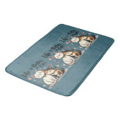 Tapis De Bain La vie est meilleure avec les chats mignonne Chat  (Angle)