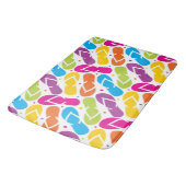 Tapis De Bain La vie est meilleure dans le motif de bascules (Angle)