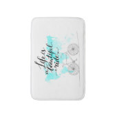 Tapis De Bain La vie est un beau bleu de tour (Devant (Vertical))