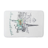 Tapis De Bain La vie est une belle balade (Devant)