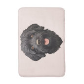Tapis De Bain Labradoodle Chien noir (Devant (Vertical))