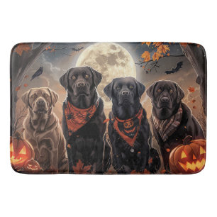 Tapis De Bain Labrador Halloween Éffrayant