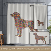 Tapis De Bain Labrador Retriever Butterfly Silhouette | Dog Mama