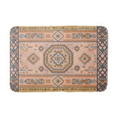 Tapis De Bain Labyrinthe Doré – Géométrie Marocaine Moderne (Devant)