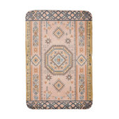 Tapis De Bain Labyrinthe Doré – Géométrie Marocaine Moderne (Devant (Vertical))