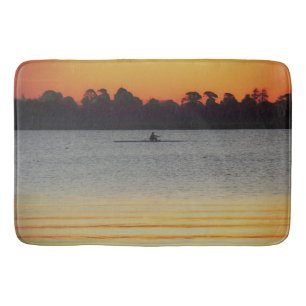 Tapis De Bain Lac Wendouree Calme Avant la Tombée de la Nuit