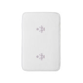 Tapis De Bain Lait blanc classique Rose décoratif (Devant (Vertical))