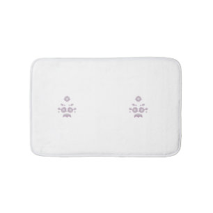 Tapis De Bain Lait blanc classique Rose décoratif