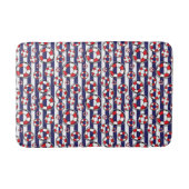 Tapis De Bain Lake House Blue White Beach Lifebelt (Devant)