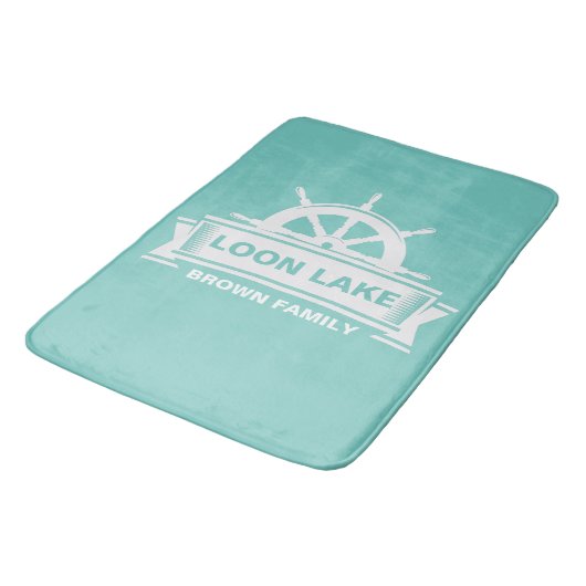 Tapis De Bain Lake House Nom de famille volant (Angle)