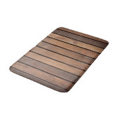 Tapis De Bain Lame de bois imitation (Angle)