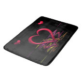 Tapis De Bain L'amour dans le bain noir (Angle)