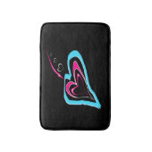 Tapis De Bain L'amour est une trace de coeurs (Devant (Vertical))