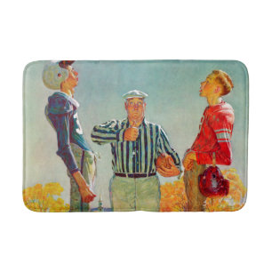 Tapis De Bain Lancer de pièce de monnaie par Norman Rockwell