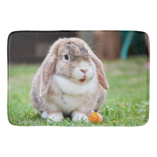 Tapis De Bain lapin à oreilles de lop mignon (Devant)