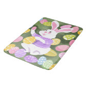 Tapis De Bain lapin avec oeufs de pâques (Angle)