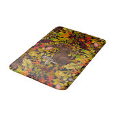 Tapis De Bain Lapin d'automne en noir (Angle)